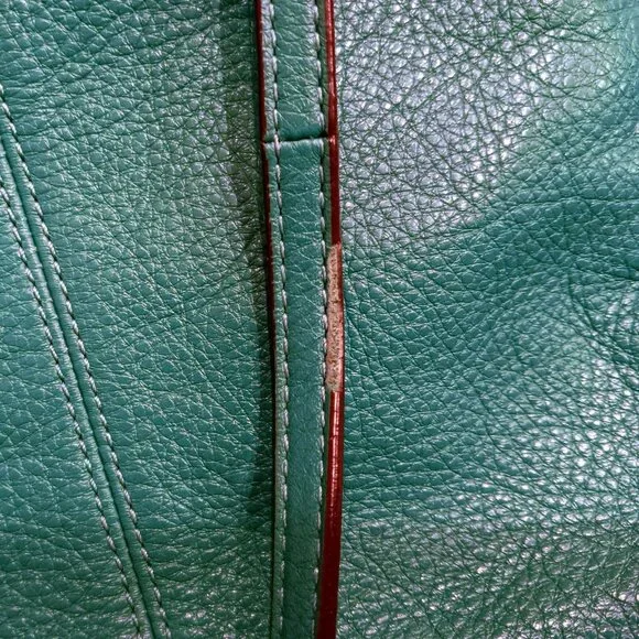 GORGEOUS COACH PARK Small Hobo Crossbody Bag Green Leather Retro Vintage - Picture 8 of 8